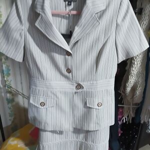 Striped Gray Women's Dress